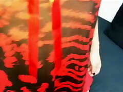 asiático erasmus filipa lencería roja medias negras corrida caliente