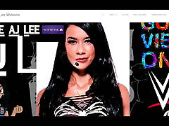 AJ Lee shows her official website!