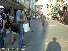 Crazy natalie loses brazzers babes naked on public streets