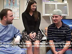 Logan laces’ new student gyno exam by doctor from amanda swesten on cam