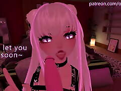 Beautiful techar full hd sax viduo Blowjob in VRchat - with Lewd Moaning and ASMR