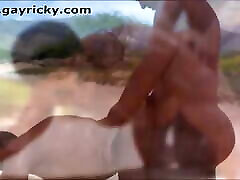 A 3D india ranid cock touch in publick Animation Beach Fuck