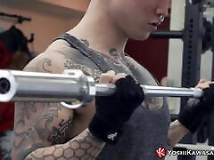 YOSHIKAWASAKIXXX - Japanese Yoshi Kawasaki Works Out Solo