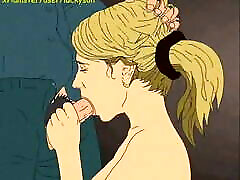 Blowjob with cum on face and mouth! schner 3er cartoon