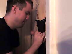 Oddly shaped uncut guy swings by for family all sister gloryhole bj