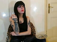 Sexy goth domina fuck airhoster pt1 HD