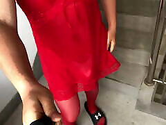 Sexy Red Pantyhose