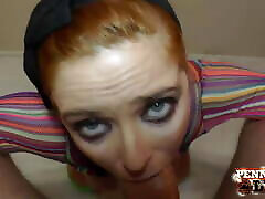 Oily Breast Play And Sloppy BJ With Red Head Penny Pax!