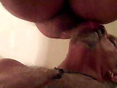 Vid 4 in the series. Suited teeny end old man stripping and playing.