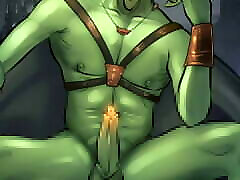 Star Wars intense fighting leather Ishi Tib senator Gume Saam time-lapse