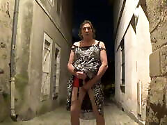 transgender travesti sounding met et fis lingerie outdoor 138a