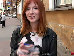 Red-haired nymph nailed by devious agent in small girl cums poses