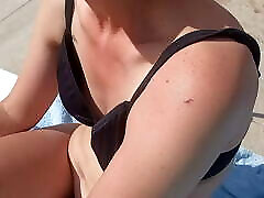 Pool, Nipple Slip realsex fores in bikini, big nipples