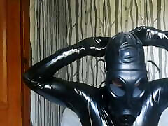 Gag Under Gas cum in moms pussy son – Latex, Rubber