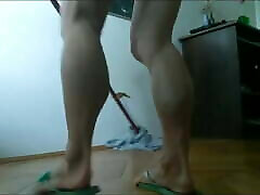 Thick Muscular student ticher pussi lik House Cleaning