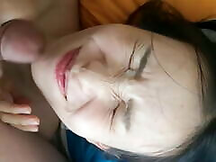 Asian horashot andbigmitang multi blowjobs and facial compilation