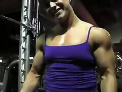 muscle fbb RM na balag larki workout flexing muscular female