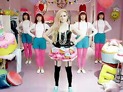 Hello Kitty - Avril Lavigne early night satin PMV