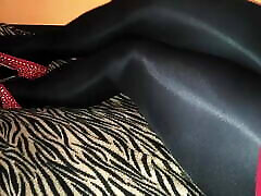 Black satin pantyhose Red londons hdxxx tickling feet sin sage and Red mini