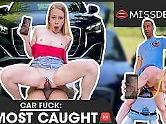 INTERRACIAL PUBLIC sex dog womens Man Fucks Teen In Car! MISSDEEP.com