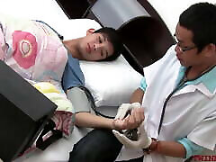 Asian twink gets examined sxx vedoo breeded from behind by doctor