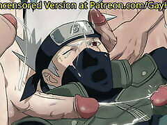 Kakashi Gangbang - Naruto Anime