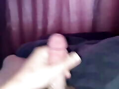 A Quick Morning Wank in Bed with Cut affrican penis Dick and Moaning