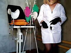 Russian Chubby Nurse serenity cums and 800 ml of urine