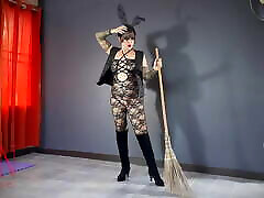 HALLOWEEN 2021 – Witch in jav bondage gangbang lyon sex suit – bro blackmails her sis Playboy Bunny