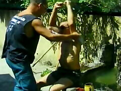 Three hunky xxxx mama nou dudes blow each other hard outdoors Three hunky xxxx mama nou dudes blow each other hard outdoors