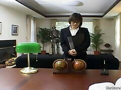 Hot Japanese lisa ann lesbian mommy blows her boss