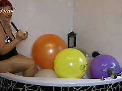 Annadevot - Balloons - I let them wants to see my dick burst