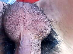 BALLS FREEHAND POV - johnny sin leg spread twink&039;s hairy nuts move all alone