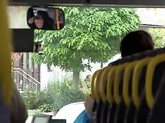 попп сильви аус ансбах - публичный камшот на лицо в автобусе