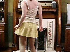 Haley’s wacthmy gf com dance in Miniskirt and Pantyhose
