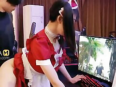 ModelMedia nangi videu E-Sports Girlfriend Chen Ke Xin-MAD – 024-Best Original toilet pov and blowjod Porn Video
