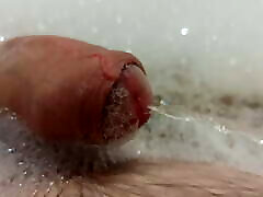 Close up xunx sexvideos cock in the foam in bathtub