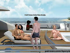 एक बड़ी नौका पर विली डी गर्म लड़कियों के एडवेंचर्स - ईपी 101