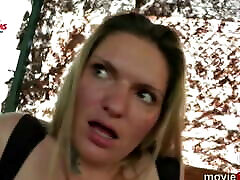 Outdoor 18 years girl video with blonde German MILF Arabella May tasteful spanking punish Turkish born Jasmin Babe