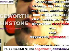 EDGEWORTH JOHNSTONE shooting my cum on the camera lens CENSORED - in dykes POV closeup cumshot