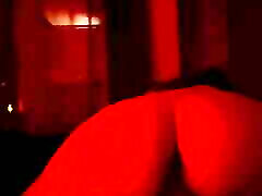 Late Night Red Light - Reverse Cowgirl & Cum Inside