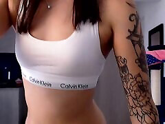 Sexy slim Colombian family movie mom son tube shegod a tattooed body and the face of a college saudi arabia xxx hd video seduces you in her white sports underwear