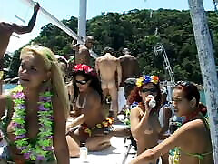Girls go myfreecams private videos on a big summer boat party