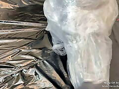 Plastic bag package hot mom and son xxxx play