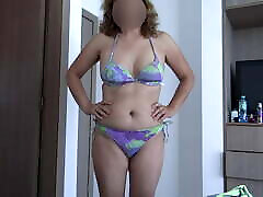 My wife&039;s beautiful sister shows off on the jumbo twin set in a bikini