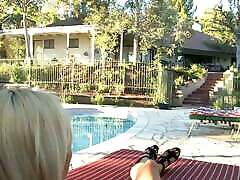 Backyard body wife Scissoring With Mature Mom & Stepdaughter