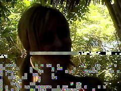 Blond teen in pigtails gives head and takes a hard wwwwxnx back side and facial outside