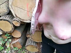 Whipping and slapping jav aydin gay chrissy blaque thick black butt in the woods