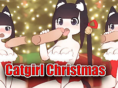 Catgirl Christmas Blowjob, cutie cat4 Gameplay