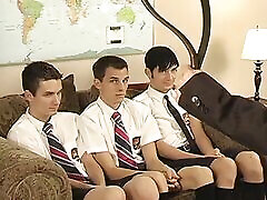 Students Hunter Wylde and Tyler Anthony spanked before BJ